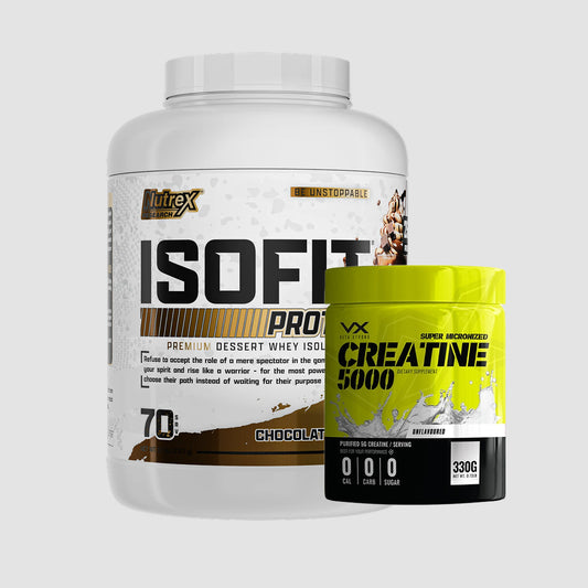 Combo Nutrex IsoFit 5Lbs (2.3Kg) & Vitaxtrong Super Micronized Creatine 5000 66 Servings