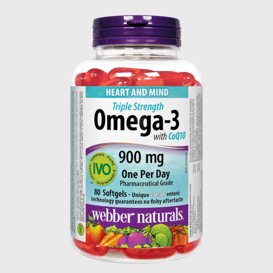 Webber Omega 3 CoQ10 Naturals (80 viên)