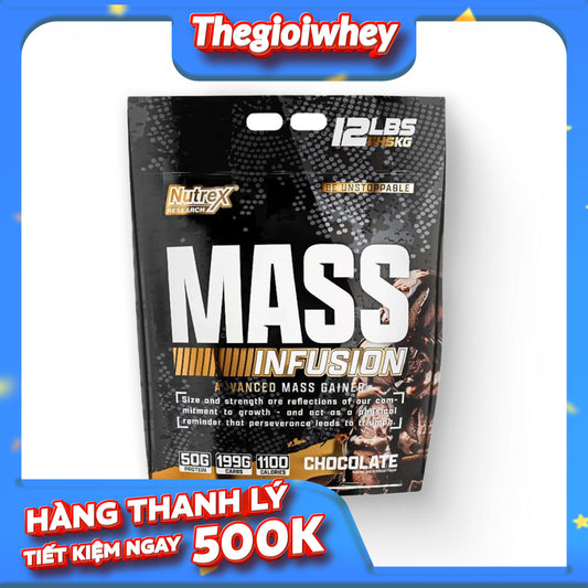 Nutrex Mass Infusion 12lbs (5.4kg) - Thanh lý Date 10/2027