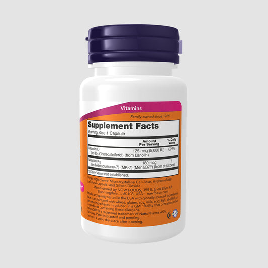 Now Mega D-3 & MK-7, 60 viên