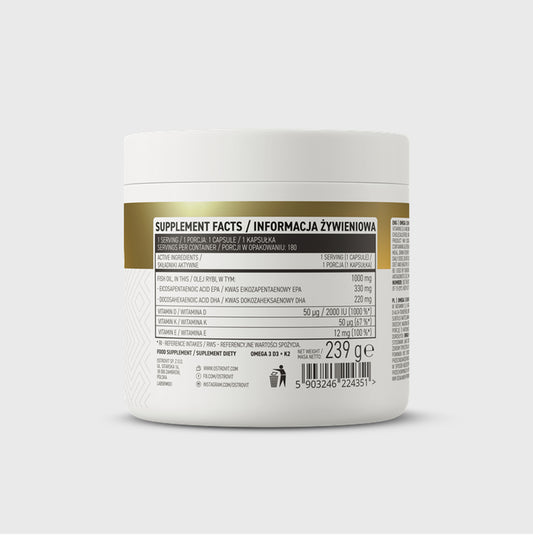 Ostrovit Omega 3 D3 K2 180 Viên