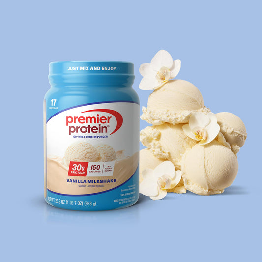 Premier Protein Blend 680g vị Vanilla Milkshake - 30g đạm whey, 150 calo, 1g đường