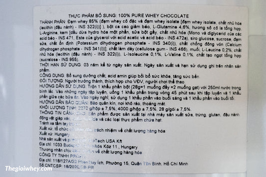 BioTech USA 100% Pure Whey 2270g (81 Servings)