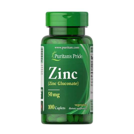 Puritan's Pride Zinc 50mg, 100 viên
