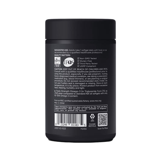 Sports Research Alaskan Omega-3 Fish Oil Triple Strength, 60 viên