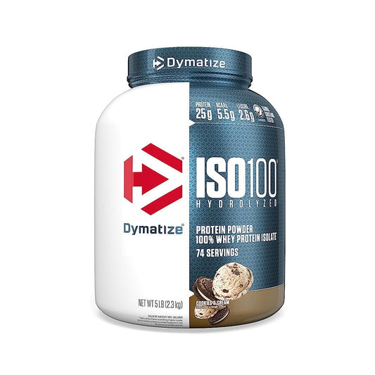 Dymatize ISO 100 5lbs vị Cookies and Cream — 74 servings