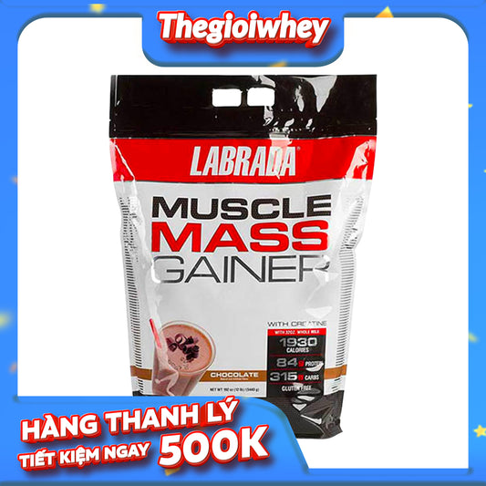 Labrada Muscle Mass Gainer 12lbs (5.4kg) - Thanh lý Date 10/2026