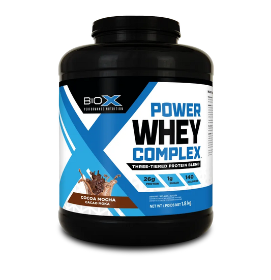 BioX Power Whey Complex 1.8kg vị Cocoa Mocha - 26g đạm ma trận Power Pro 3 tầng