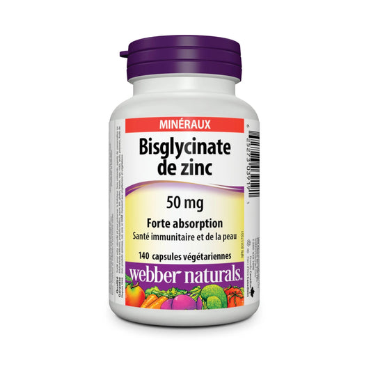 Webber Naturals Bisglycinate Zinc 50mg (140 viên)