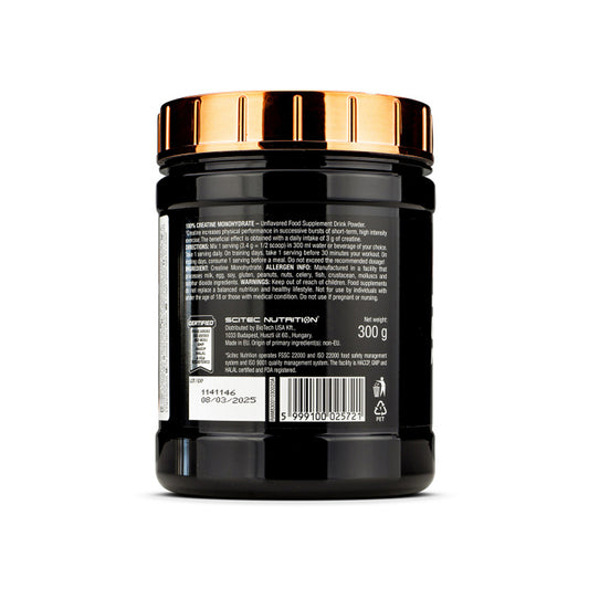 100% Creatine Monohydrate Scitec Nutrition 300g (88 Servings)