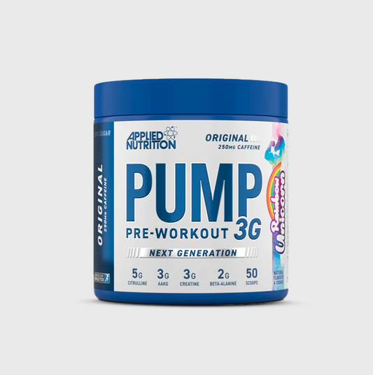 Applied PUMP 3G Pre-Workout | Caffein FREE, 50 Scoops