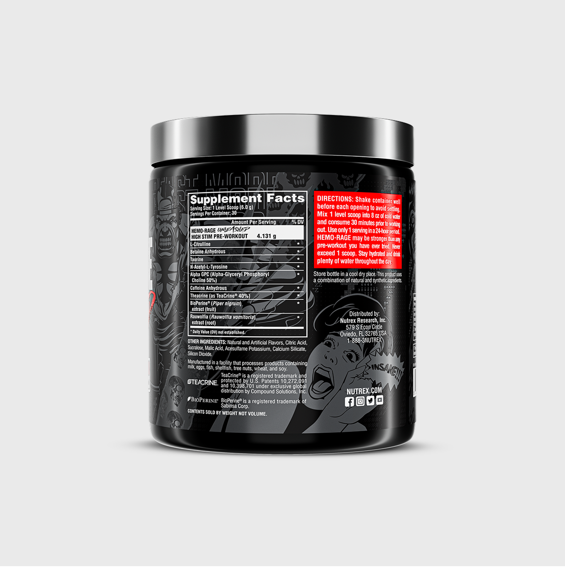 Nutrex Hemo Rage 30 Lần Dùng– Thế Giới Whey