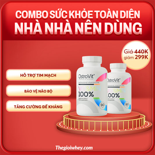 Combo 2 hũ Ostrovit Multivitamin Vit&Min (90 viên)