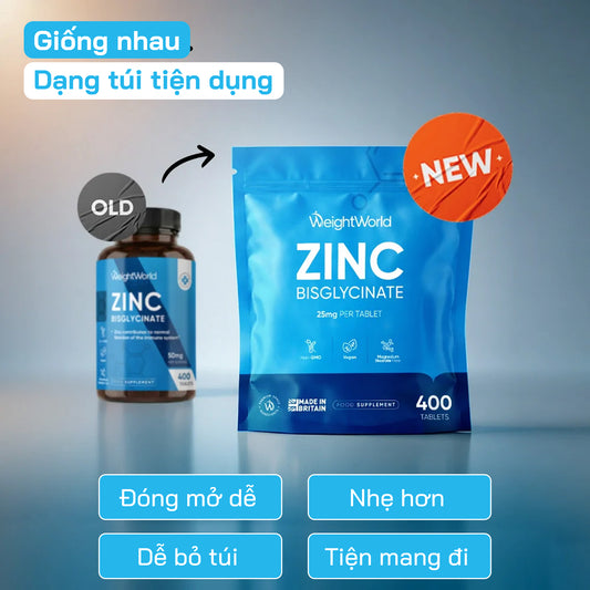 Weightworld Zinc Bisglycinate, 400 viên