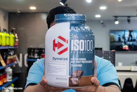 Hũ Dymatize ISO 100 5lbs chính hãng tại cửa hàng Thegioiwhey