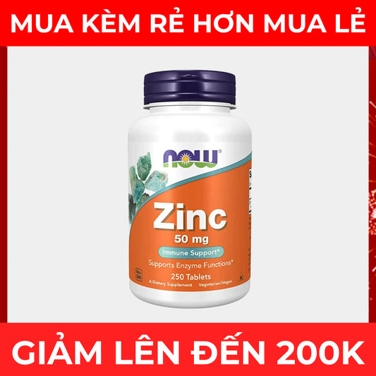 Now Zinc 50mg 100 viên - Tháng 3