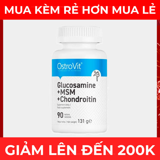 OstroVit Glucosamine MSM Chondroitin 90 viên - Tháng 3