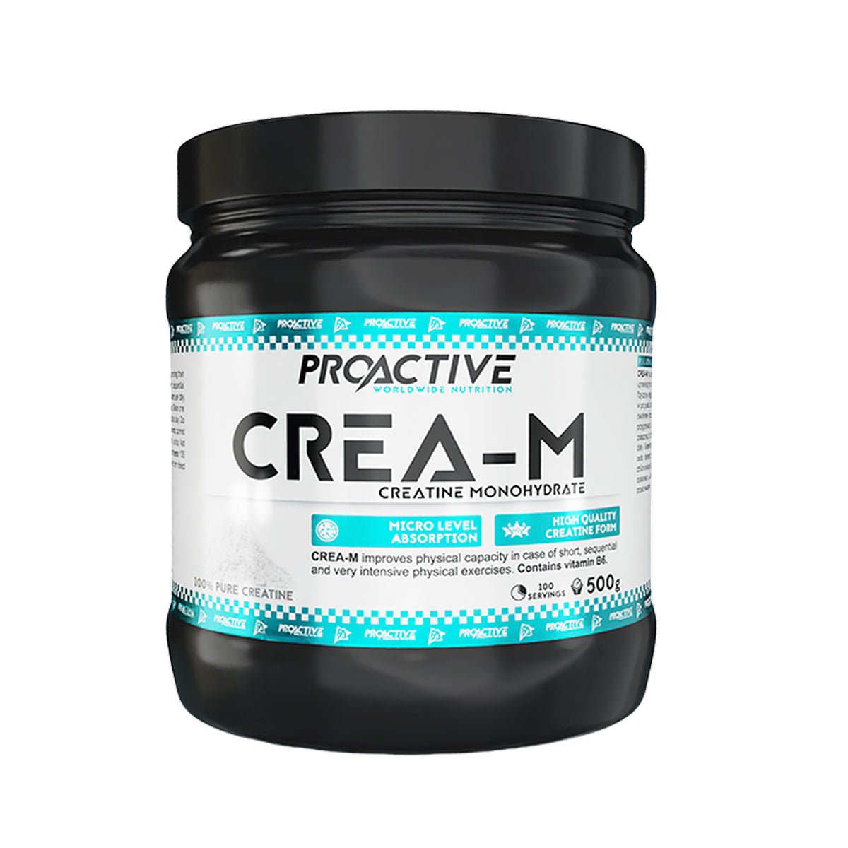 PROACITVE Creatine M, 500 g, 100 lần dùng– Thế Giới Whey