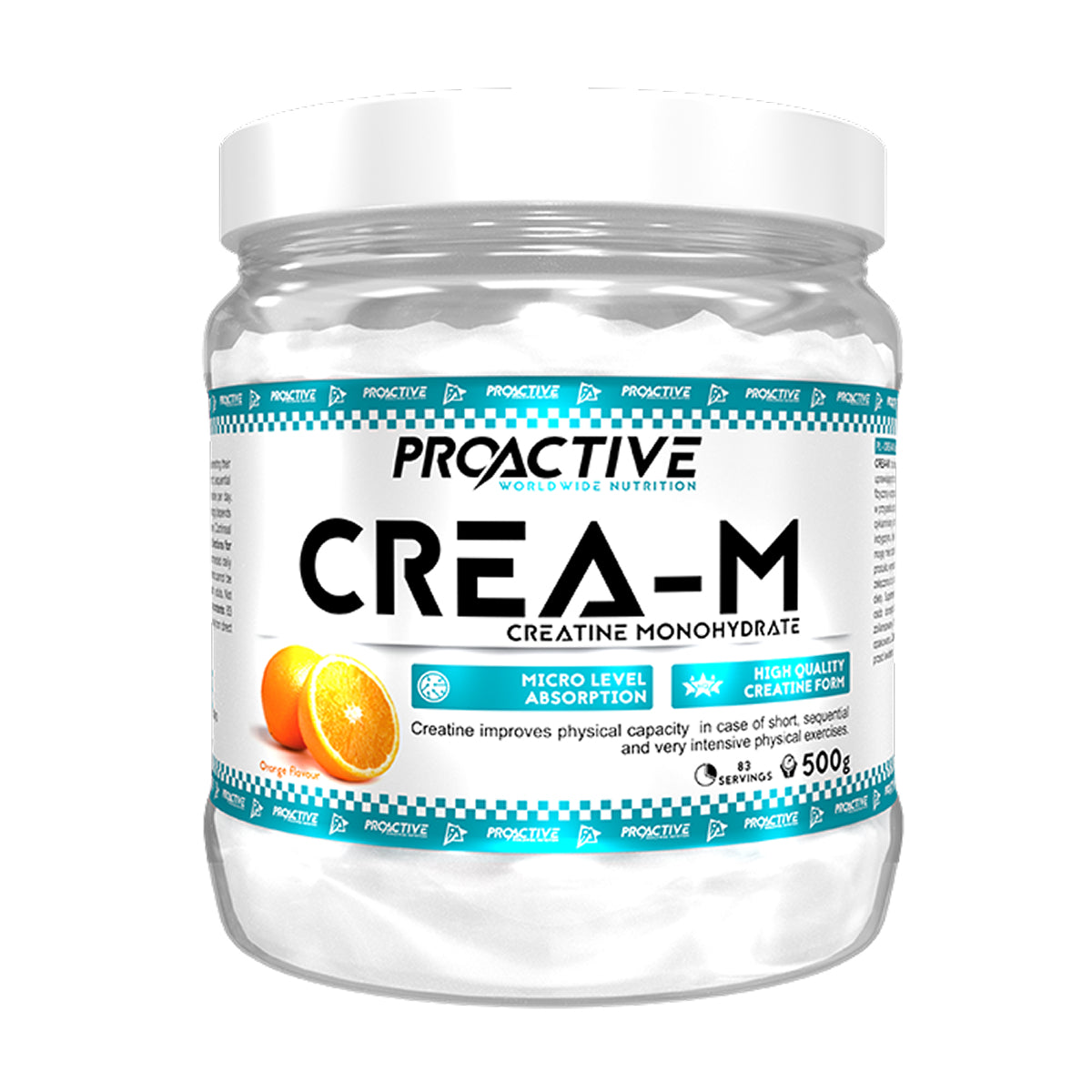 PROACITVE Creatine M, 500 g, 100 lần dùng– Thế Giới Whey