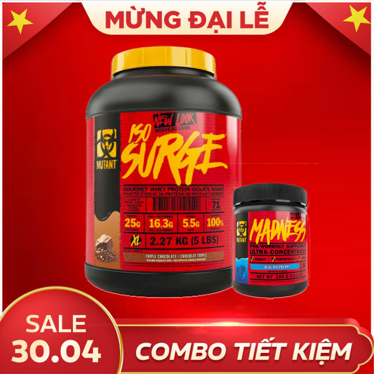 Combo Mutant Iso Surge 5lbs (2.3kg) + Madness
