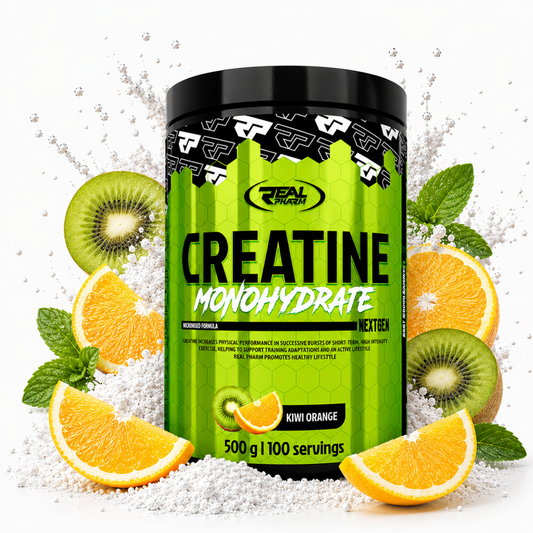 Real Pharm Creatine 500g vị Orange Kiwi
