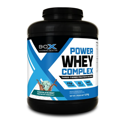 BioX Power Whey Complex 1.8kg vị Chocolate Mint - 25g đạm ma trận Power Pro 3 tầng